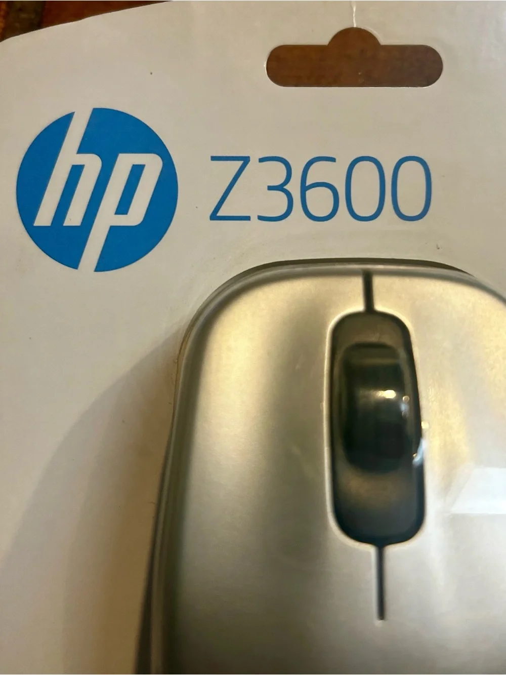 HP Z3600 Wireless Mouse — Silver and Black